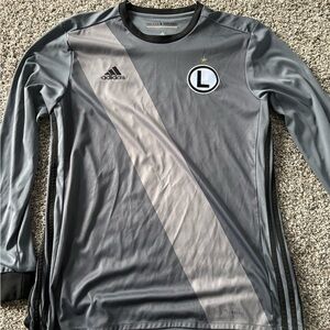 Adidas LEGIA WARSAW 2017/19 L Away L/S Football Shirt Soccer Jersey Poland